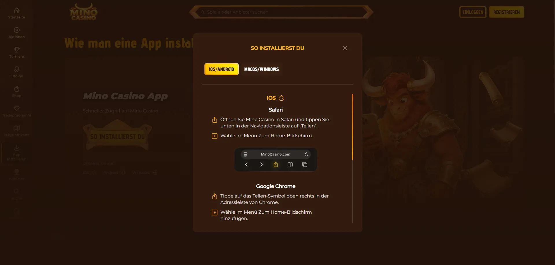 Mino Casino mobile — esperienza di gioco ottimizzata su smartphone